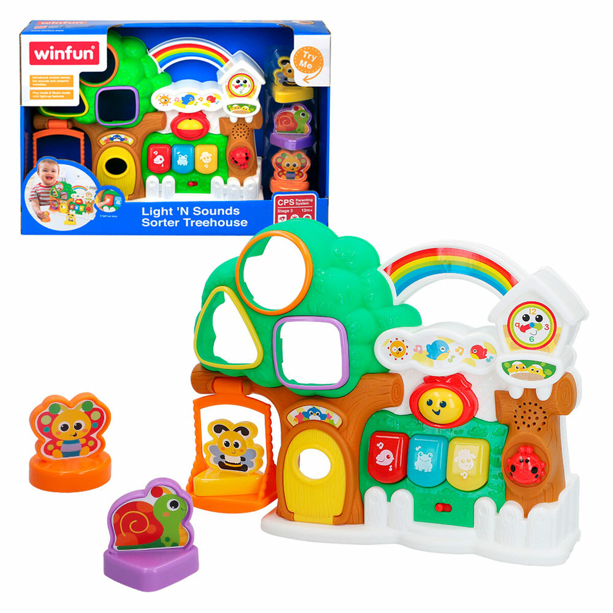 Interaktives Spielzeug für Babys Winfun Haus 32 x 24,5 x 7 cm (6 Stück)