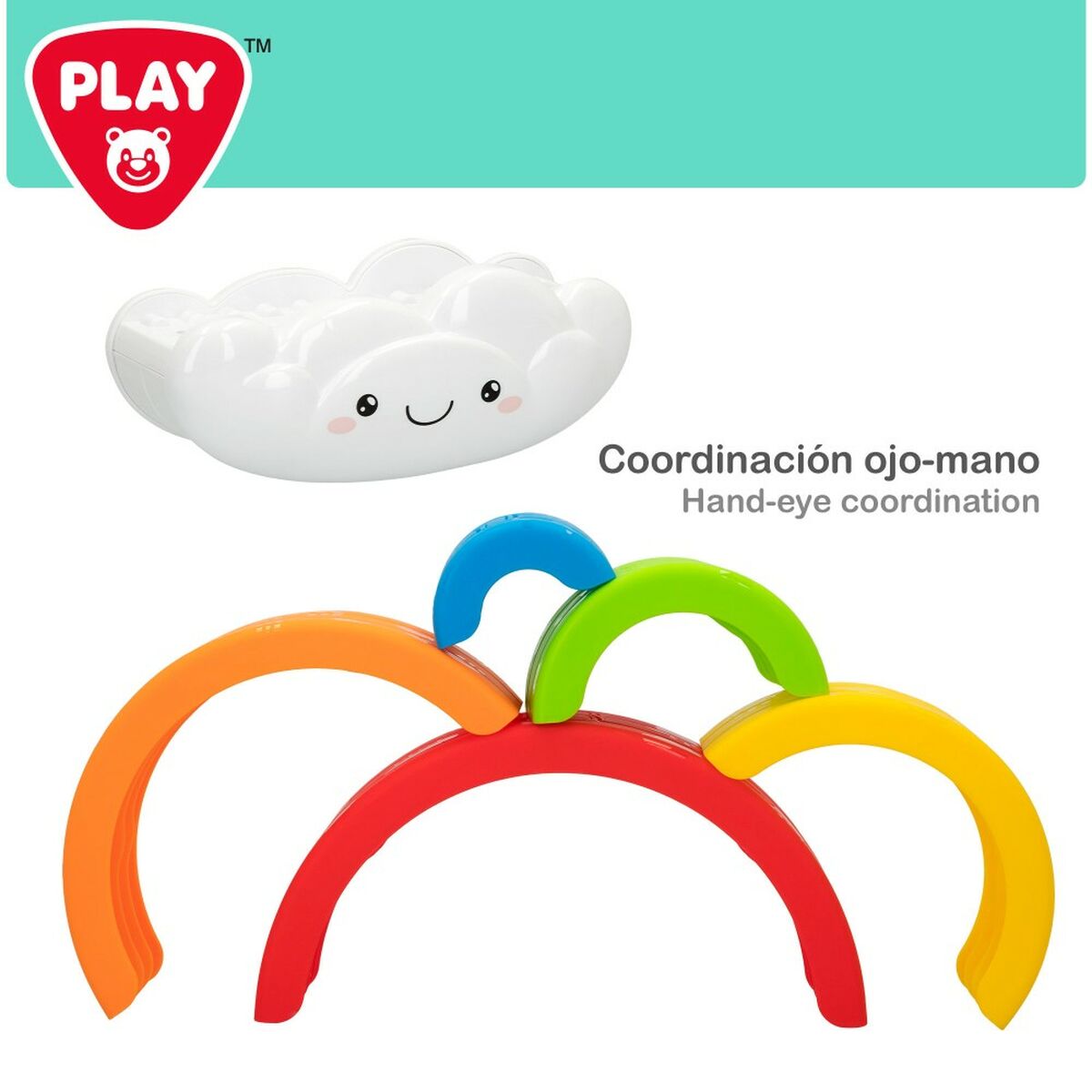 Geschicklichkeitsspiel für Babys PlayGo Regenbogen 6 Stücke 21,5 x 16 x 8,5 cm (6 Stück)