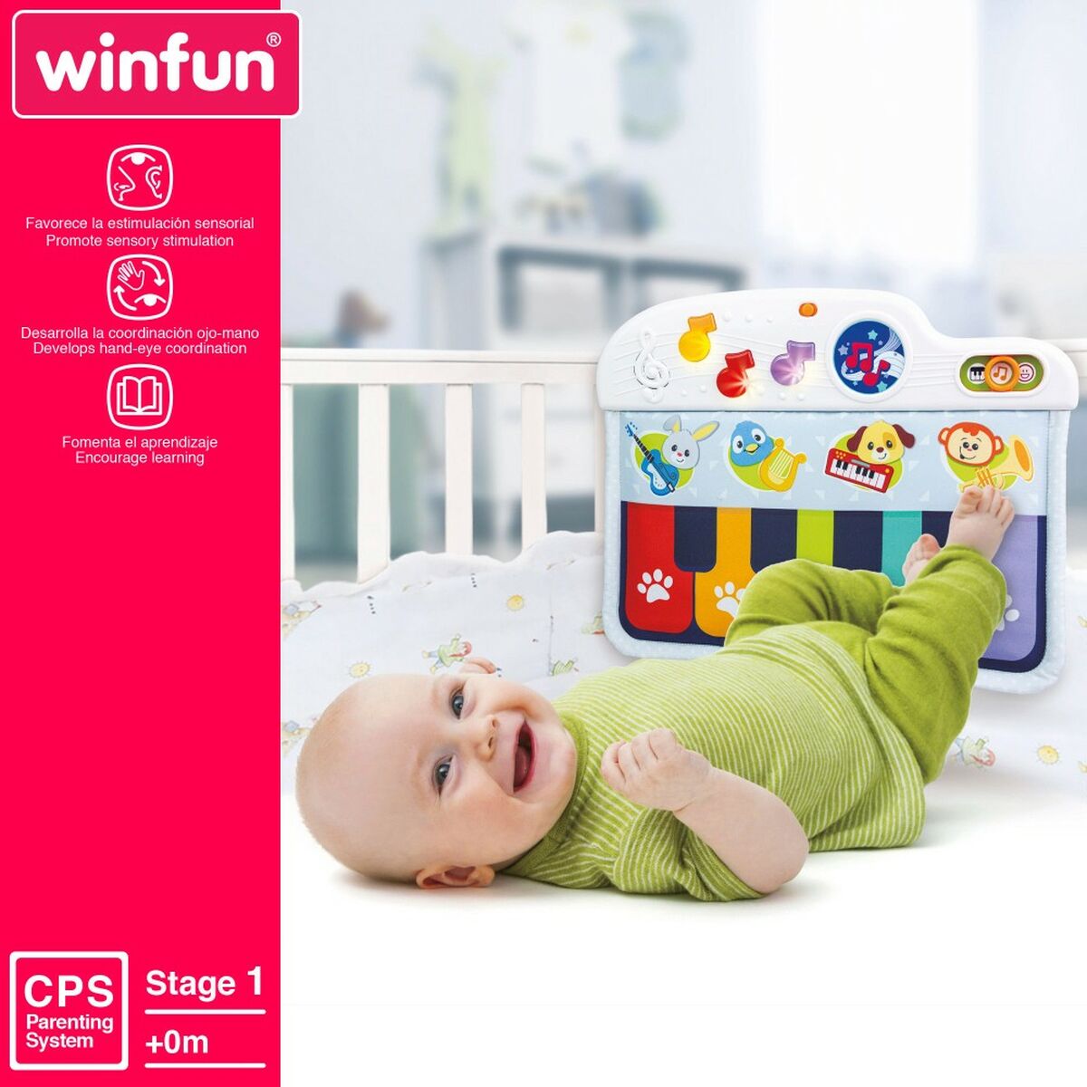 Interaktives Klavier für Babys Winfun 42 x 3 x 32 cm (4 Stück)