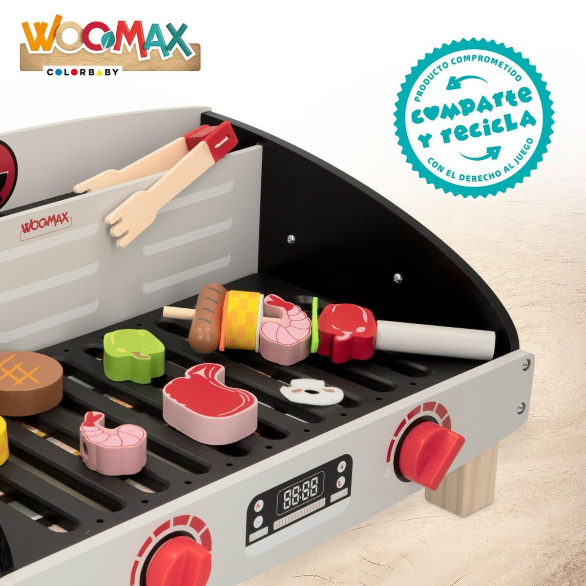 Grill Woomax Spielzeug 2 Stück