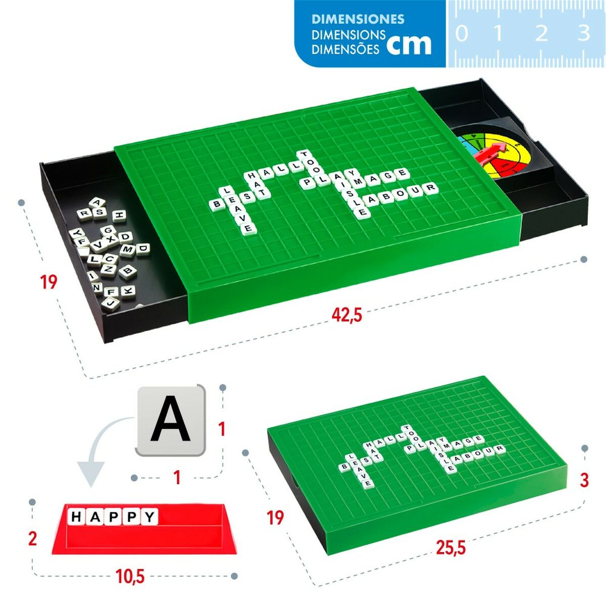 Wortspiel Colorbaby   25,5 x 3 x 19 cm (6 Stück)