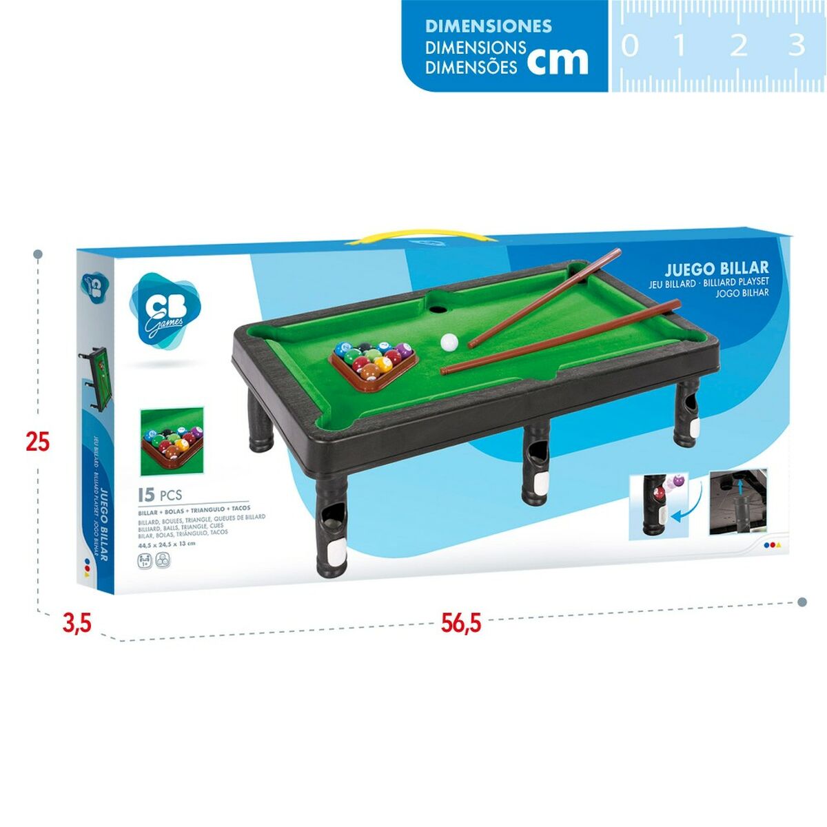 Billard Colorbaby 44,5 x 13 x 24,5 cm