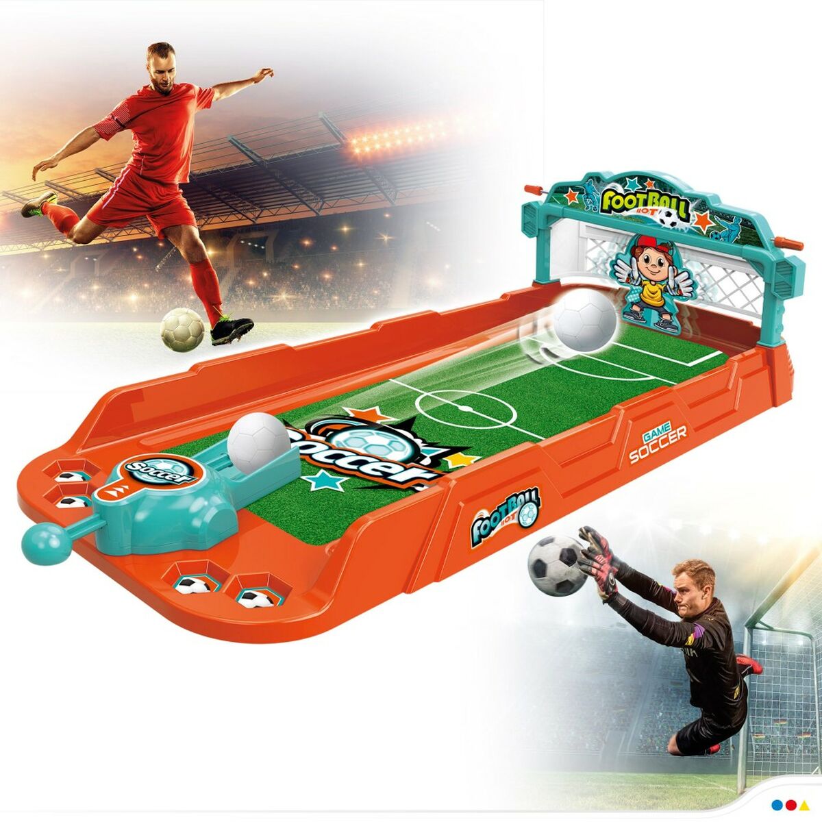 Zielschießen-Spiel Colorbaby Fussball 33,5 x 18,5 x 63 cm (4 Stück)