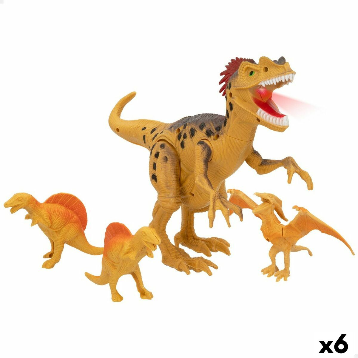 Figurensatz Colorbaby 4 Stücke Dinosaurier 23 x 16,5 x 8 cm (6 Stück)