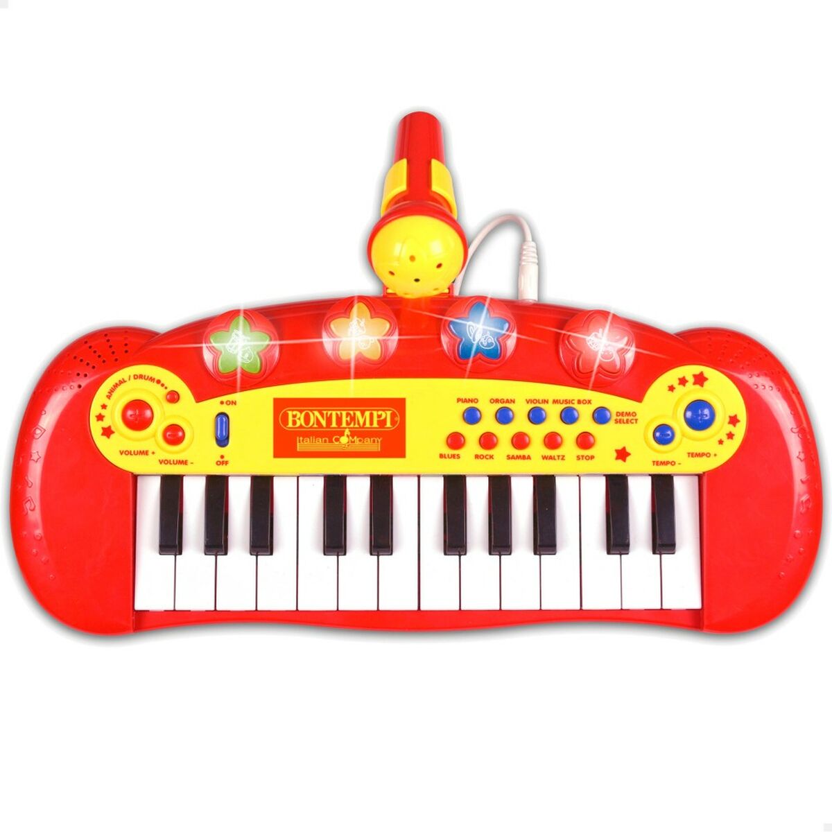 Interaktives Klavier für Babys Bontempi Für Kinder Mikrofon 33 x 13 x 19,5 cm (6 Stück)