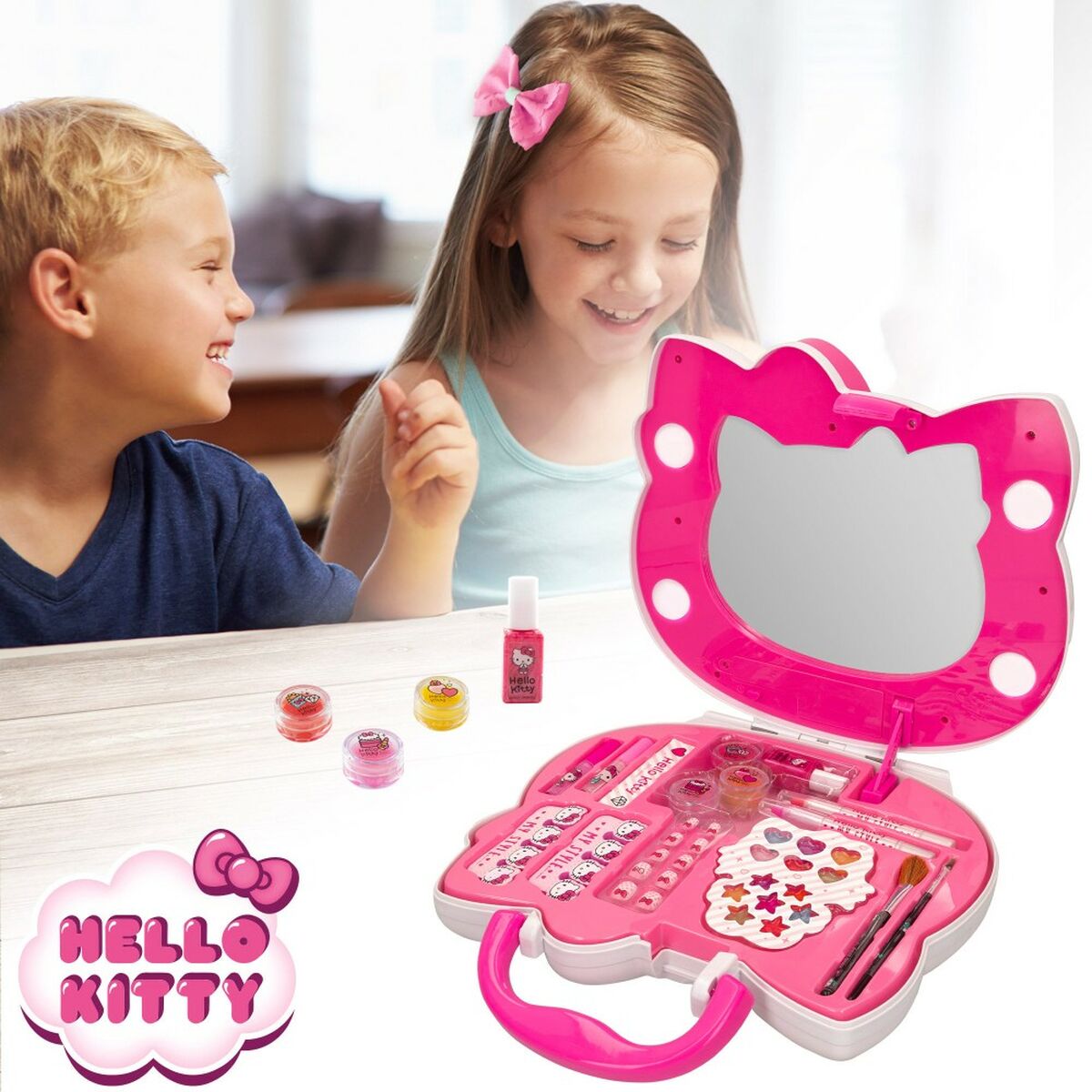 Schminkset für Kinder Hello Kitty Handtasche 36 Stücke (2 Stück)