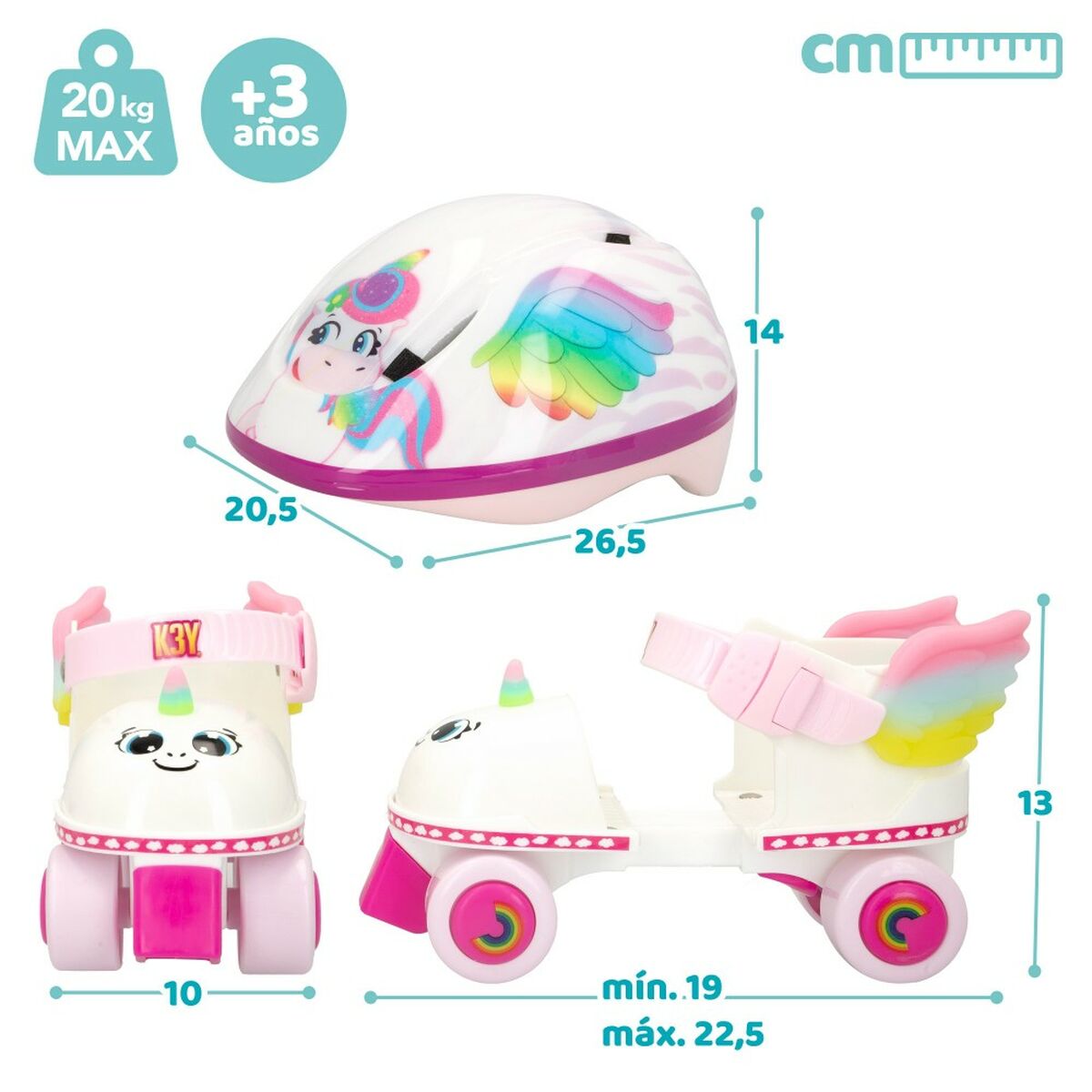 Roller K3yriders Unicorn Helm 24-30