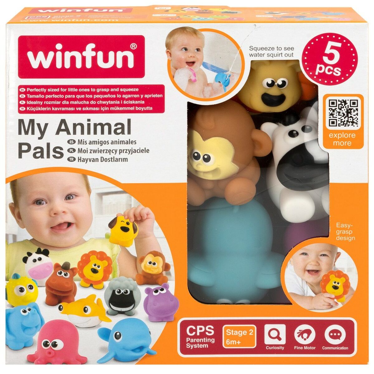 Set Tiere vom Bauernhof Winfun 7 x 6,5 x 4 cm (12 Stück)