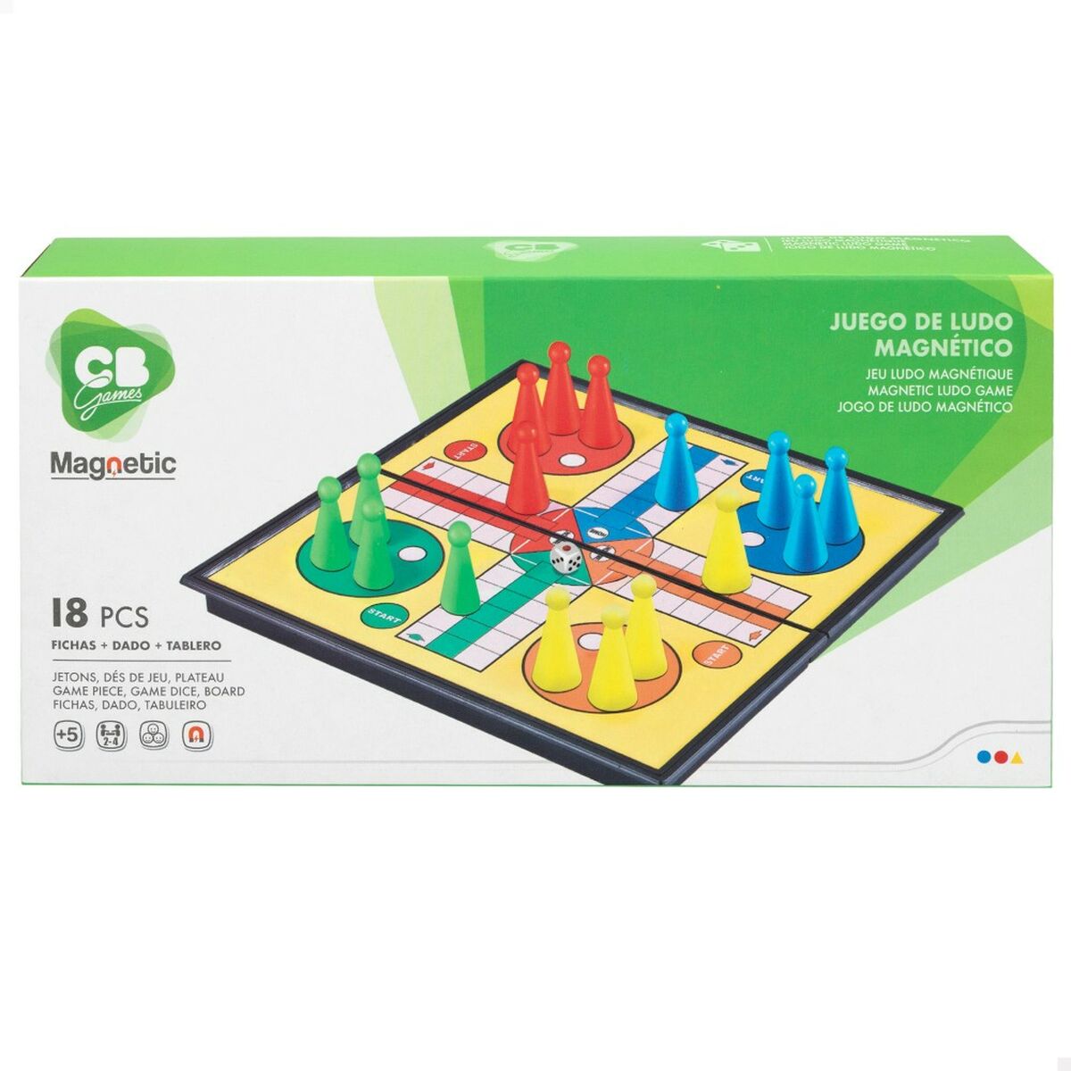 Parchis Colorbaby 24,5 x 2 x 24,5 cm (18 Stücke) (6 Stück)