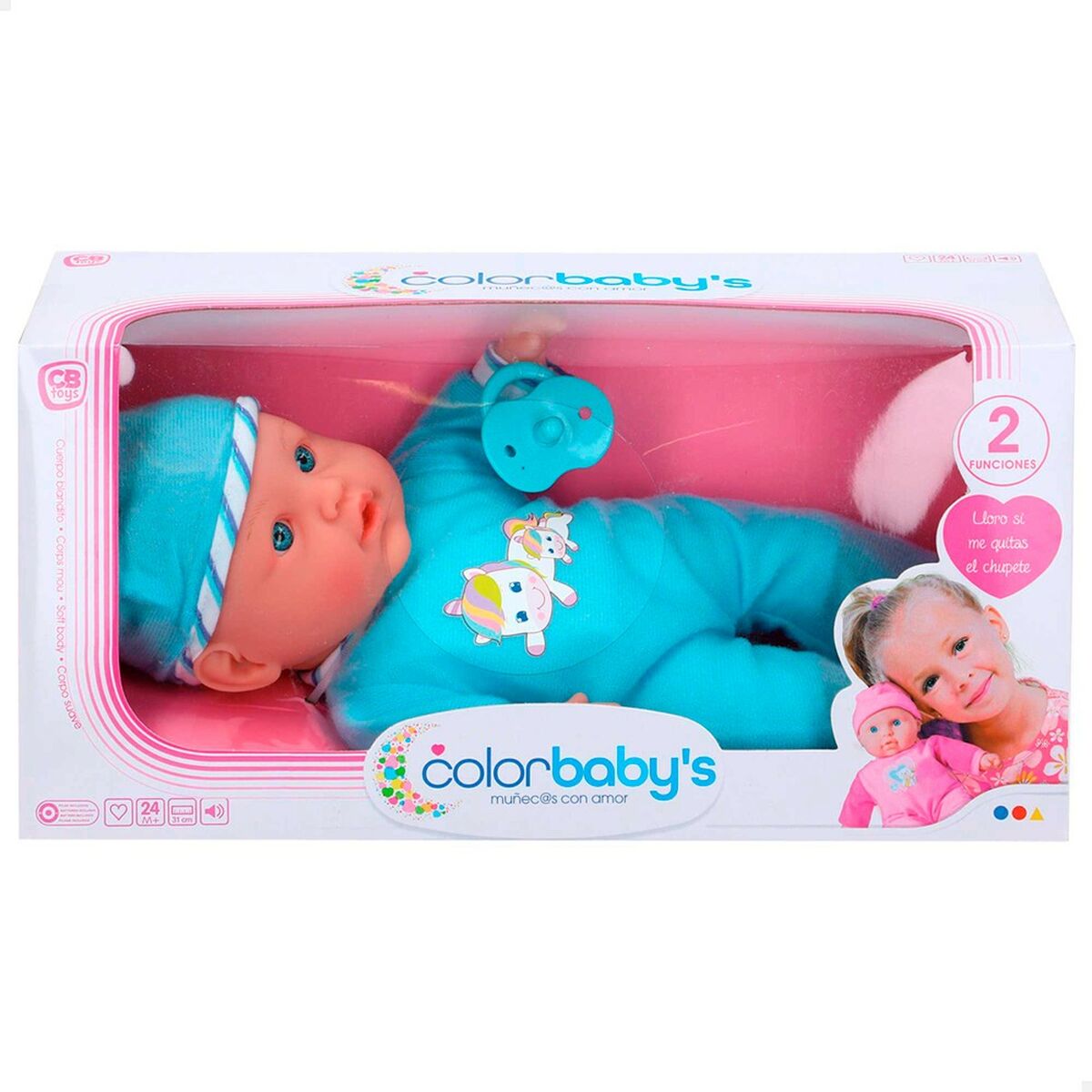 Babypuppe Colorbaby 32 cm 6 Stück