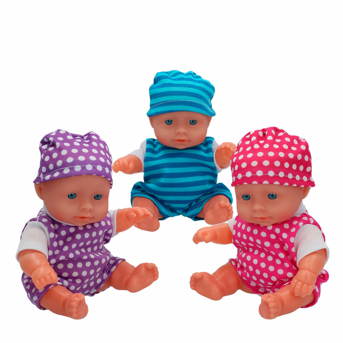 Puppen Set Colorbaby Pitusos 3 Stücke 20 cm 13 x 20 x 6,5 cm 6 Stück