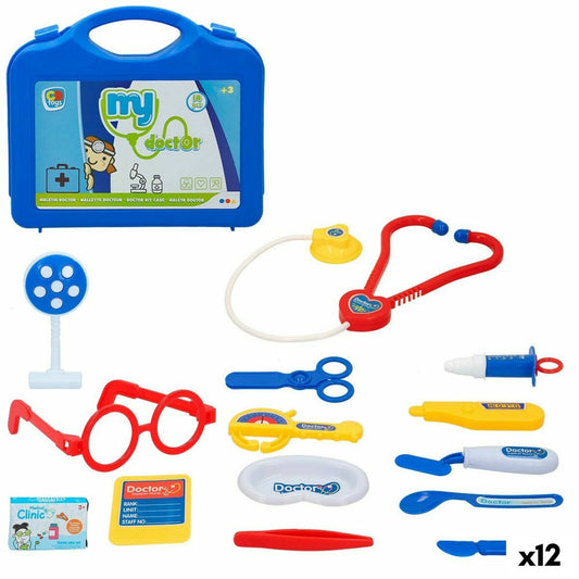 Spielzeug-Arztkoffer mit Zubehör Colorbaby My Doctor 14 Teile (12 Stück)