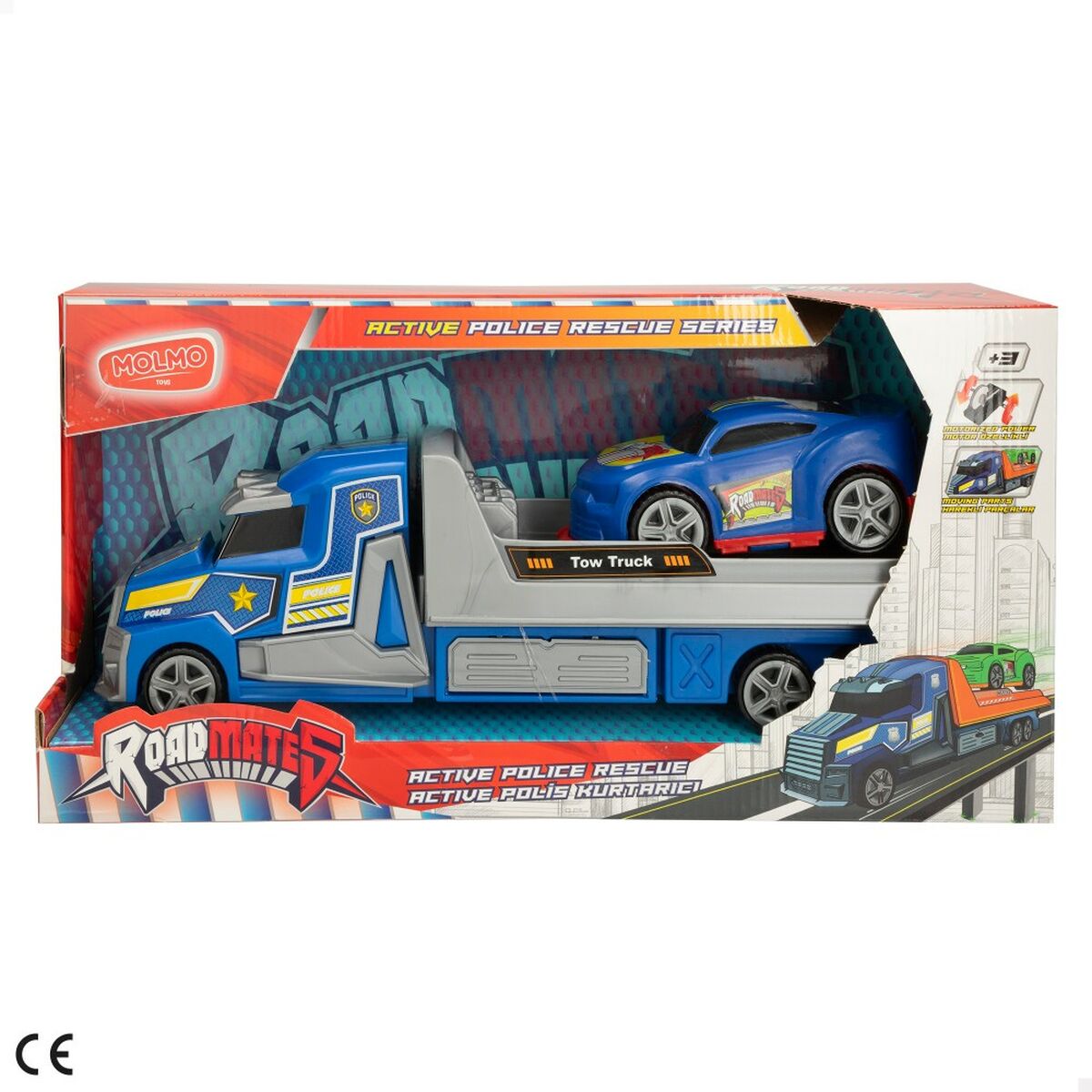 Autotransporter und Nutzfahrzeuge Colorbaby 36 x 11 x 10 cm (6 Stück)