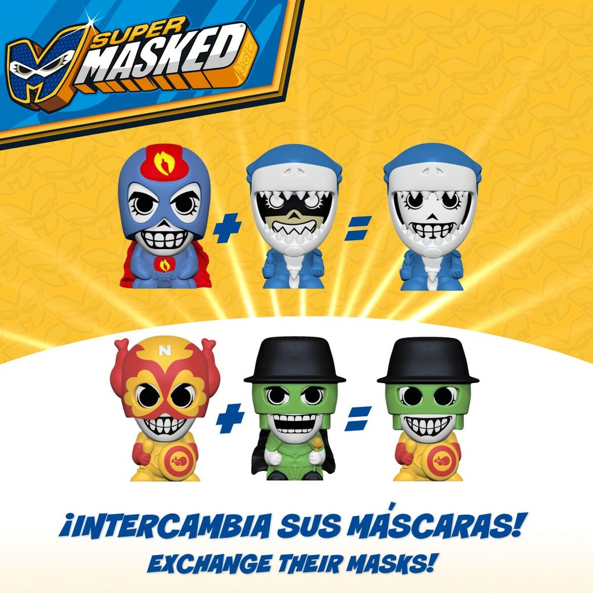 Actionfiguren Eolo Super Masked 3 x 4,3 x 3,2 cm (6 Stück)